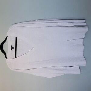 Halogen Casual V neck white oversized sweater XXL